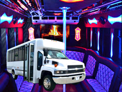 Phoenix party bus with spacious interior