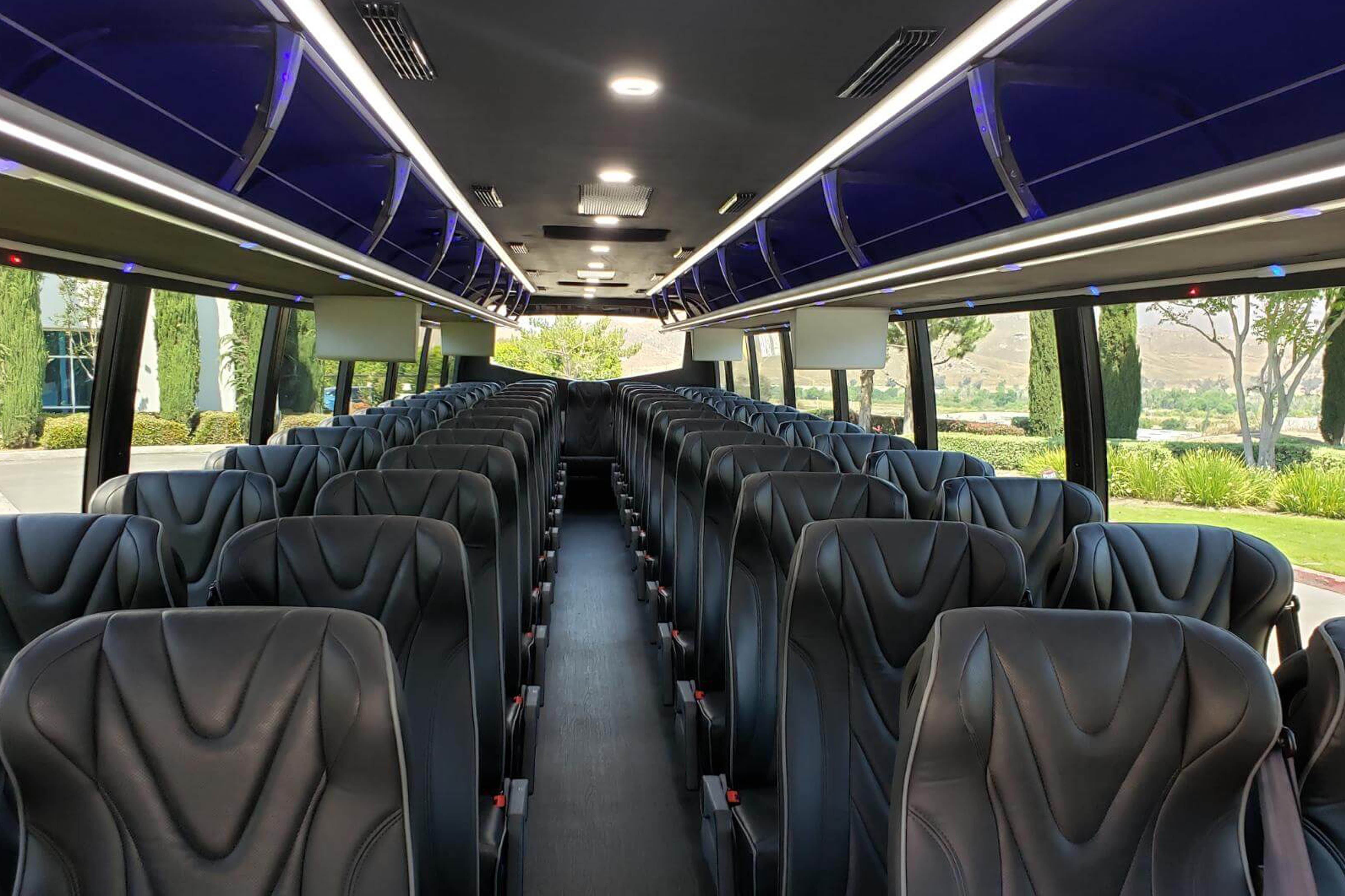 charter bus rental with spacious interiors in Tempe, AZ