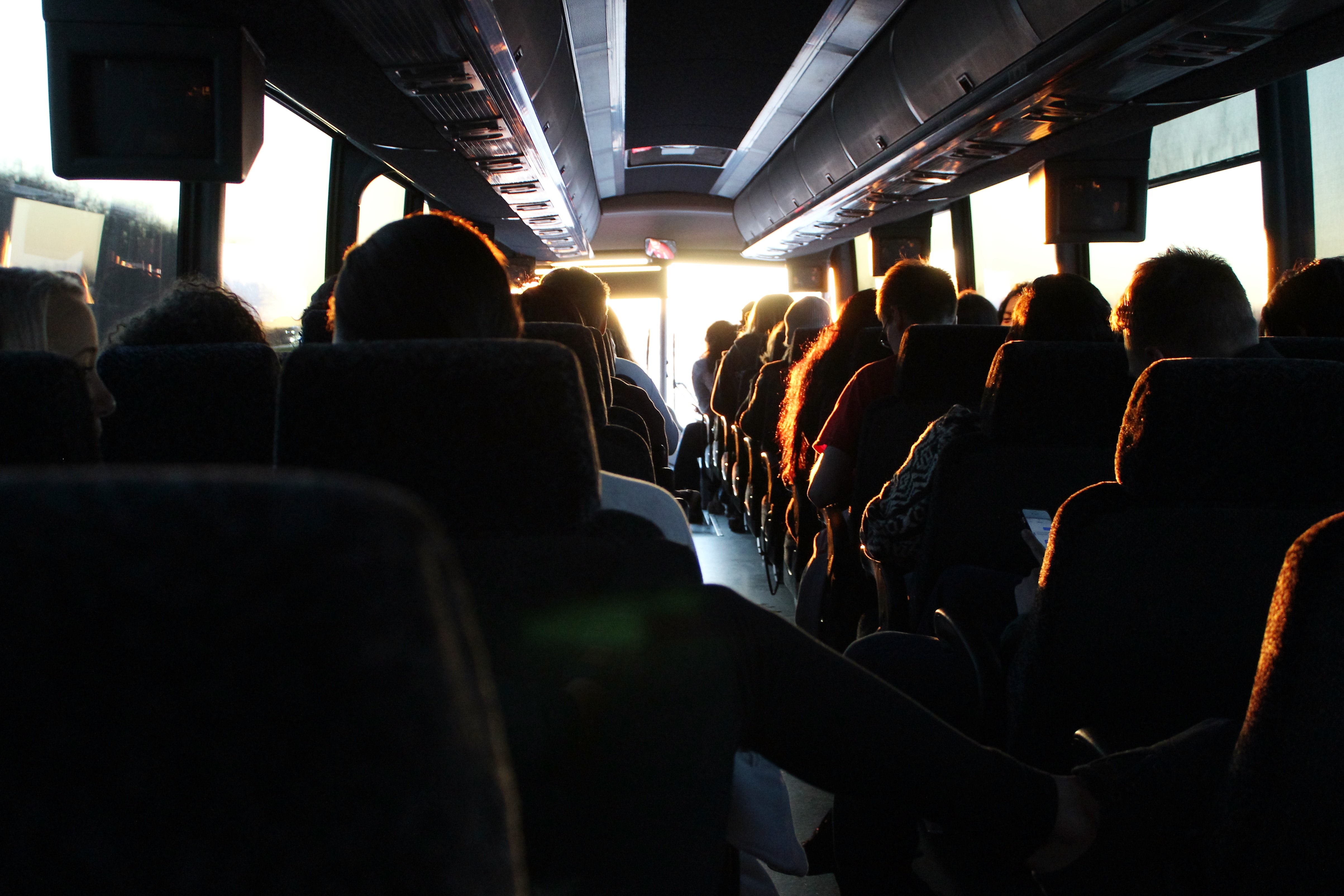 charter bus passengers